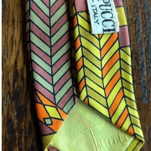 Vintage Emilio Pucci Florence Italy Silk Tie